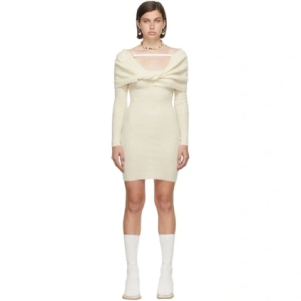 Jacquemus La Robe Ascua Wool Knitted Dress - Picture 1 of 5